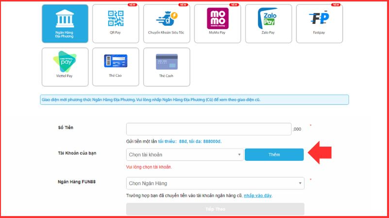 hướng dẫn nạp tiền fun88