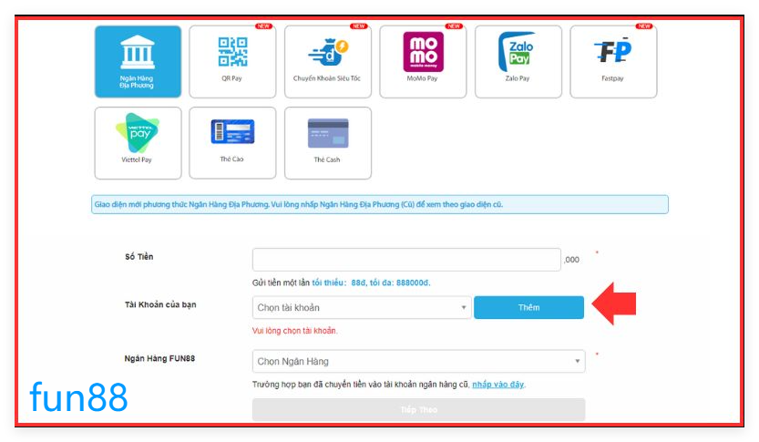 Hướng Dẫn Cách Chuyển Tiền và Nạp Tiền Vào Fun88: Chi Tiết Dành Cho Người Chơi